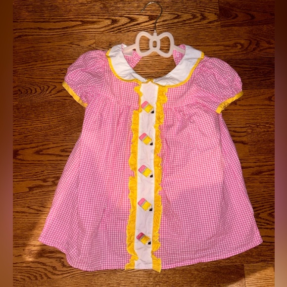 Pink gingham pencil/ “back to school” dress - Picture 1 of 1